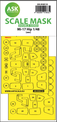1:48 Mil Mi-17Hip double-sided express mask for AMK