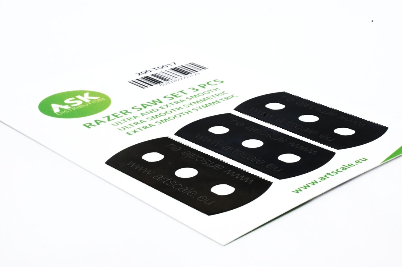 RAZER SAW SET 3 PCS - ultra and extra smooth & ultra smooth symmetric & extra smooth symmetric