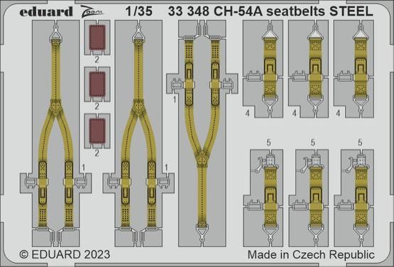 1:35 CH-54A seatbelts STEEL
