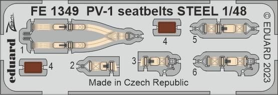 1:48 PV-1 seatbelts STEEL