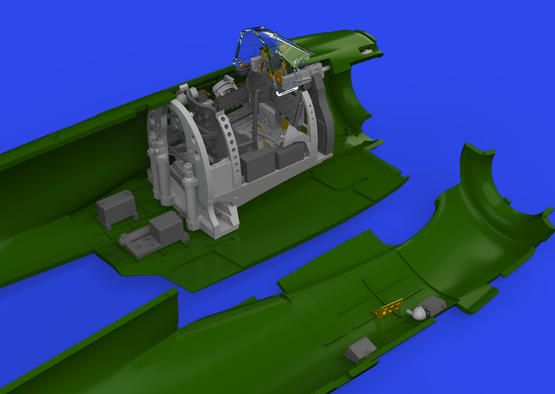 1:48 A6M2-N Rufe cockpit PRINT