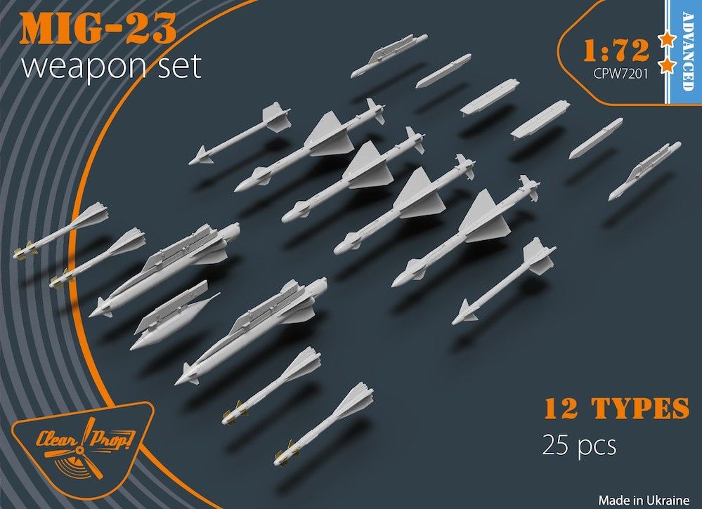1:72 MiG-23 Weapon Set advanced kit