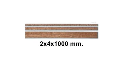 BLACKISH MANZONIA-2X4X1000 MM-10 PCS
