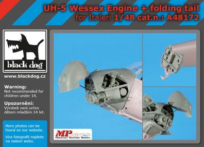 1:48 UH-5 Wessex engine + folding tail