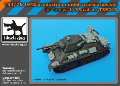 1:35 T34/76 1943 production model accessories set