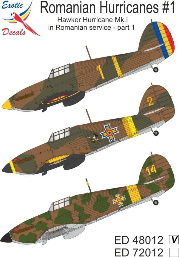 1:48 Romanian Hurricanes #1 - Hawker Hurricane Mk.I in Romanian service - part 1
