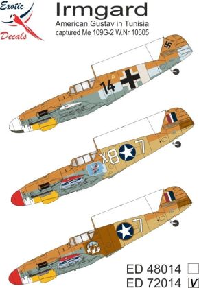 1:72 Irmgard - American Gustav in Tunisia - captured Me 109G-2 W.Nr.10605