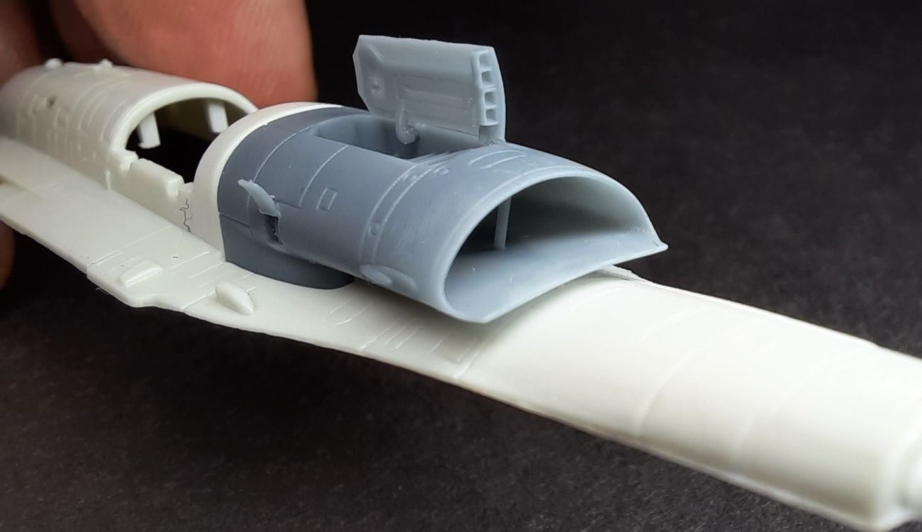 1:144 F-16 Intake Late (Shark) version For Revell kit
