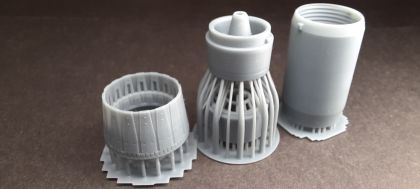 1:72 Mirage 2000 Exhaust Close v. (Revell,Italeri,Heller)