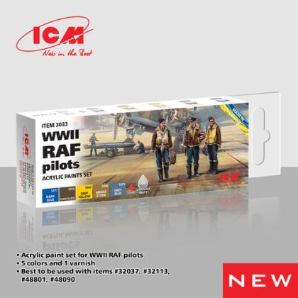 WWII RAF Pilots Acrylic Paints Set