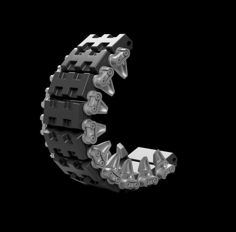 1:35 Sherman VVSS W-210 rubber tracks (for British tanks)