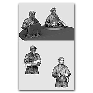 1:35 Waffen-SS Tiger tank crew