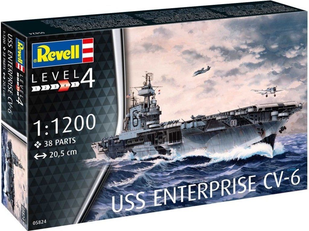 1:1200 USS Enterprise CV-6