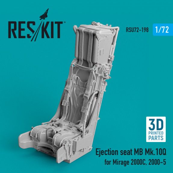 1:72 EJECTION SEAT MB MK.10Q FOR MIRAGE 2000C, 2000-5 (3D PRINTING)