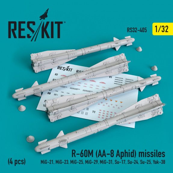 1:32 R-60М (AA-8 APHID) MISSILES (4 PCS)