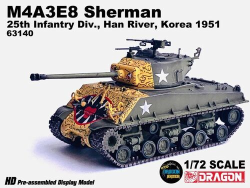 1:72 M4A3E8 Sherman 25th Infantry Div., Han River, Korea 1951
