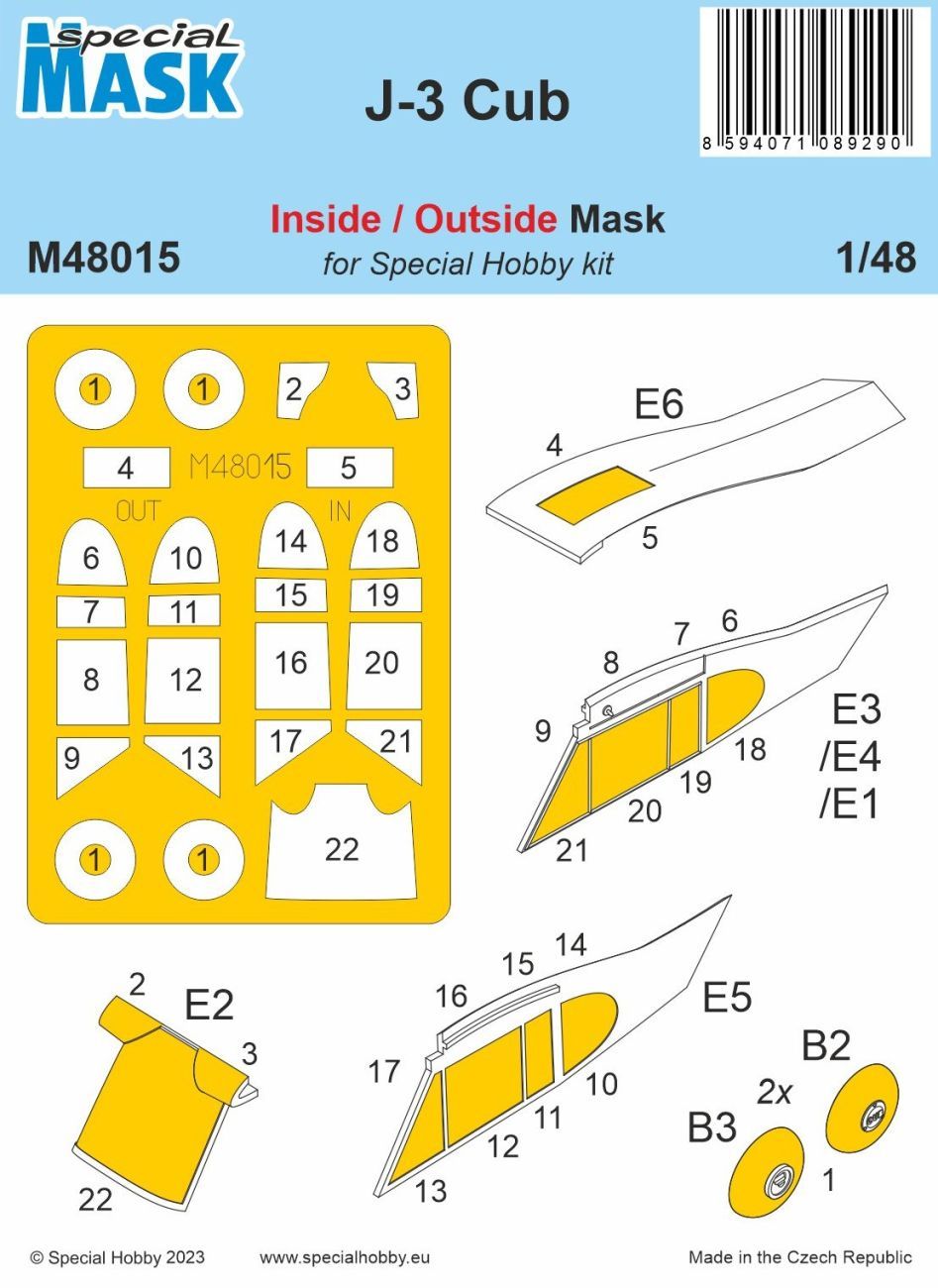 1:48 J-3 Cub MASK