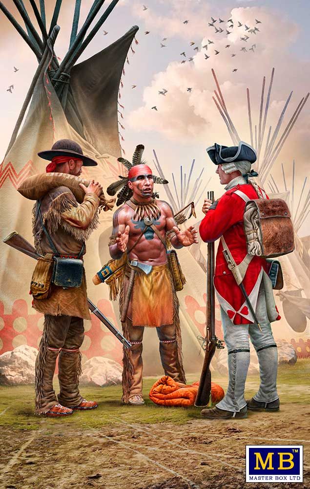 1:35 Indian Wars Series, XVIII century. Kit No. 4. Fair exchange