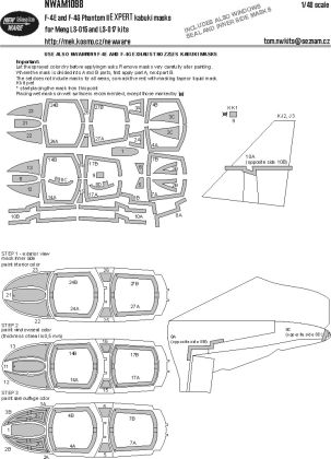 1:48 F-4E and F-4G Phantom II EXPERT kabuki masks