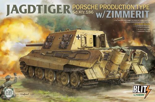 1:35 JAGDTIGER PORSCHE PRODUCTION TYPE Sd.Kfz.186 w/ZIMMERIT