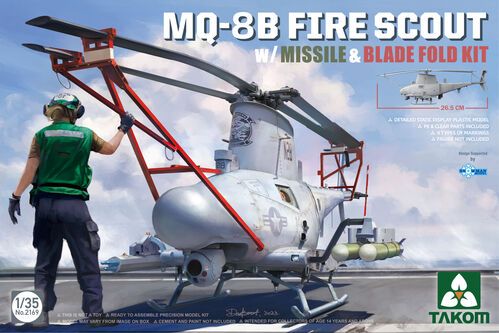 1:35 MQ-8B FIRE SCOUT w/MISSILE & BLADE FOLD KIT