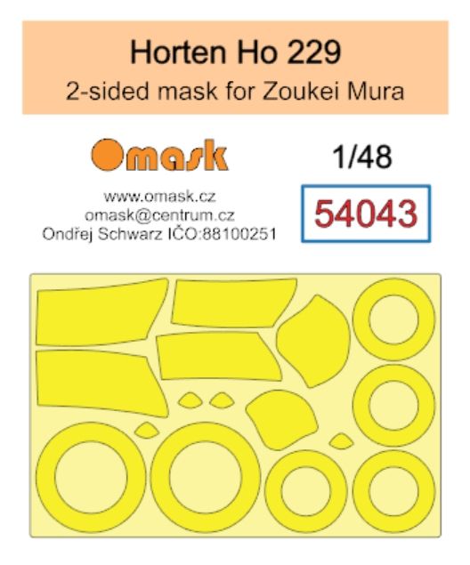 1:48 Horten Ho 229 double-sided mask (for Zoukei Mura)