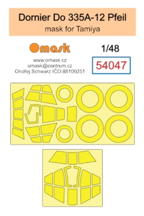1:48 Dornier Do 335A-12 Pfeil mask (for Tamiya)