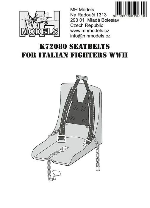 1:72 Seatbelts for italian figters WWII