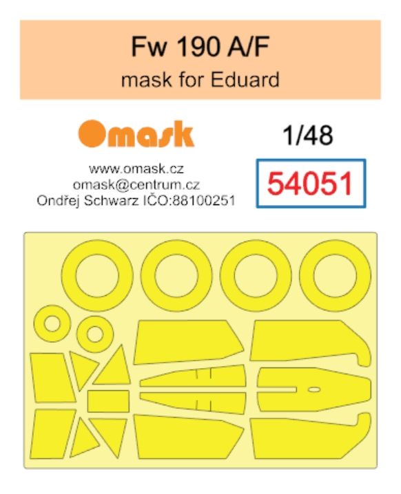 1:48 Fw 190 A/F mask (for Eduard)