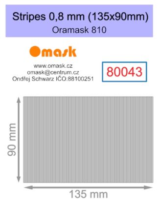 Stripes 0,8 mm (135x90mm) Oramask foil