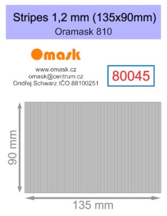 Stripes 1,2 mm (135x90mm) Oramask foil