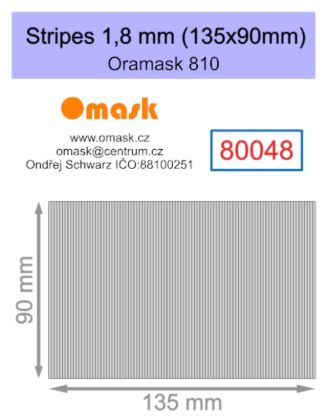 Stripes 1,8 mm (135x90mm) Oramask foil