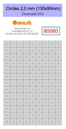 Circles 2,0 mm (130x90mm) Oramask foil