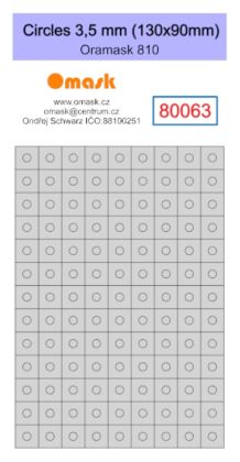 Circles 3,5 mm (130x90mm) Oramask foil