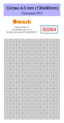 Circles 4,0 mm (130x90mm) Oramask foil