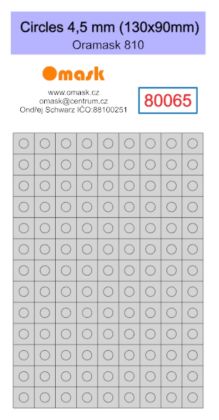 Circles 4,5 mm (130x90mm) Oramask foil