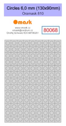 Circles 6,0 mm (130x90mm) Oramask foil