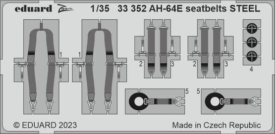 1:35 AH-64E seatbelts STEEL