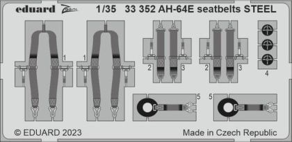 1:35 AH-64E seatbelts STEEL