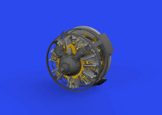 F4F-3 engine mid PRINT 1/48