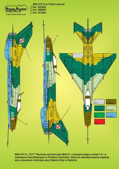 1:48 MiG-21F-13 in Polish service