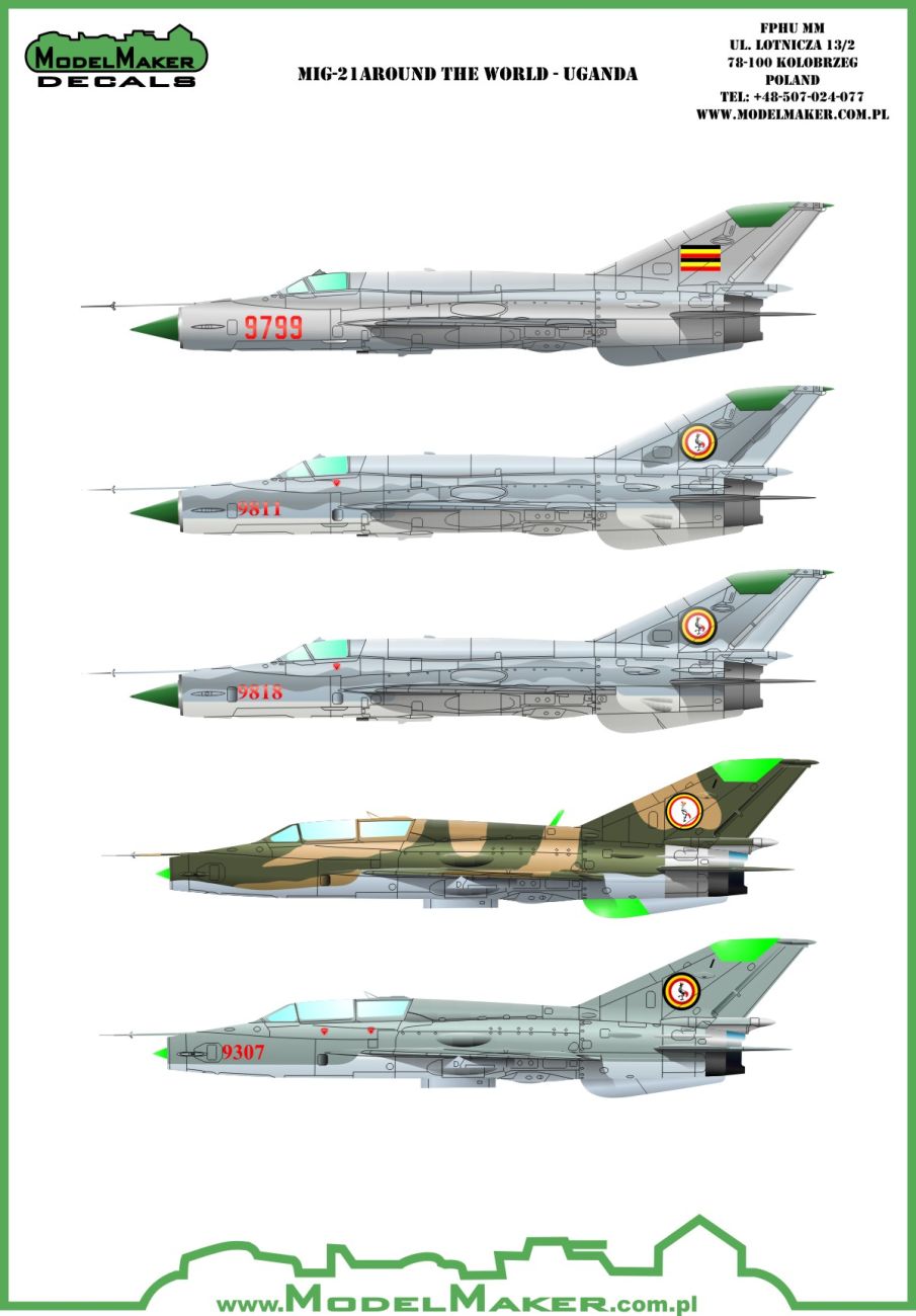 1:48 MiG-21 around the world - Uganda