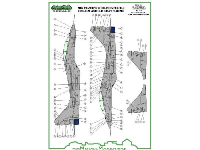 1:48 Mig-29 Polish Stencils