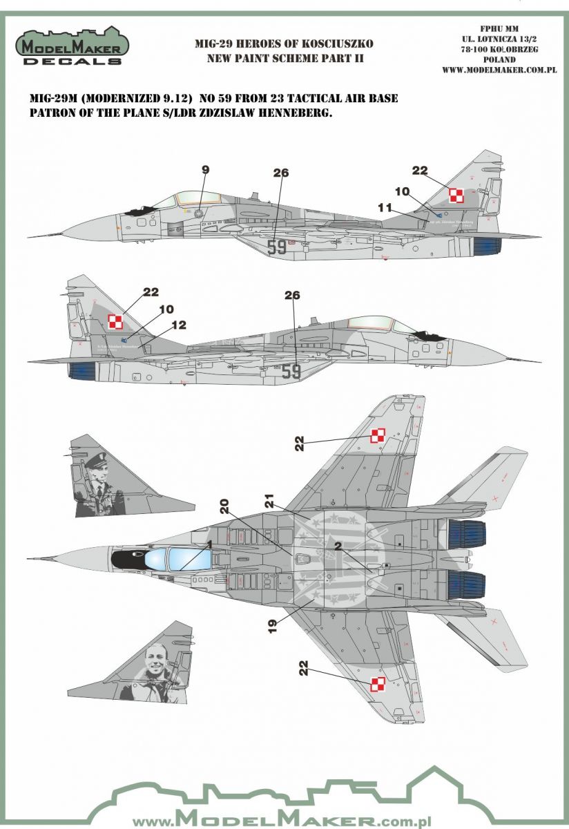 1:48 MiG-29 Heroes of Kosciuszko New paint scheme part 2