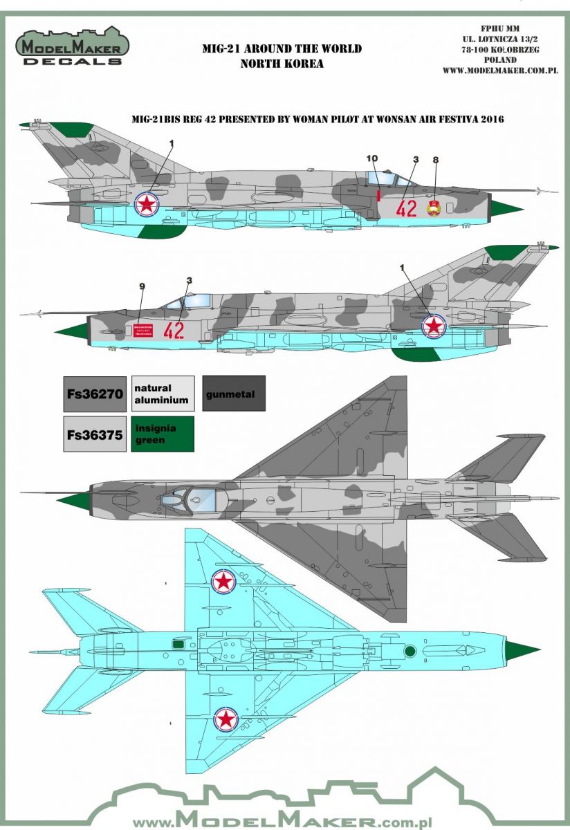 1:48 Mig-21 Around The World - North Korea