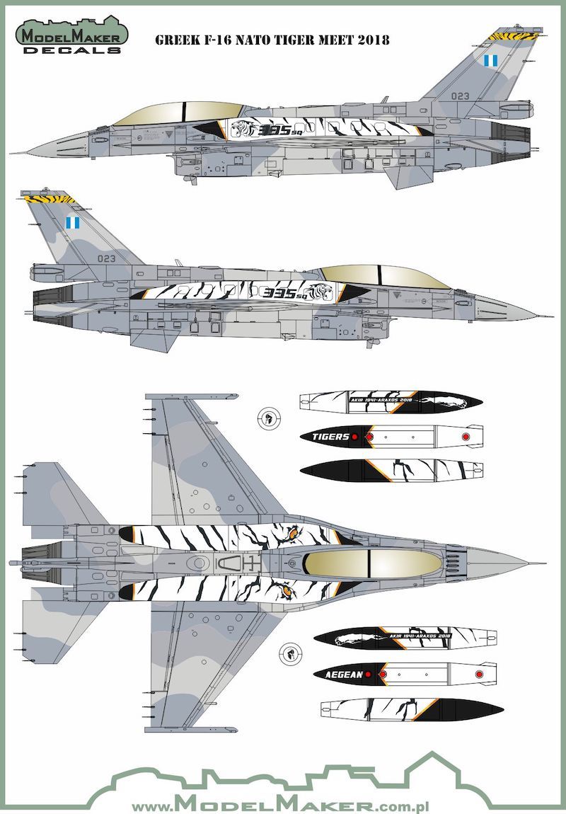 1:48 Greek F-16 NATO Tiger Meet 2018