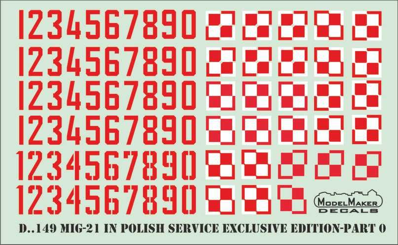 1:48 Mig-21 In Polish Service Exclusive Edition Part 0 Insignia