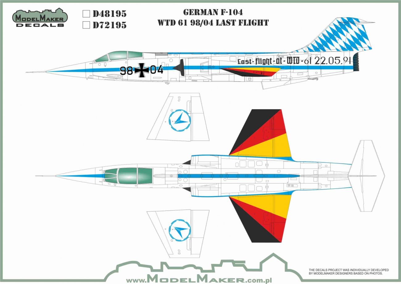 1:48 German F-104 WTD 61 98/04 Last Flight