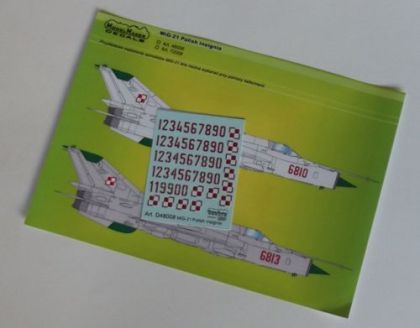 1:72 MiG-21 Polish insignia