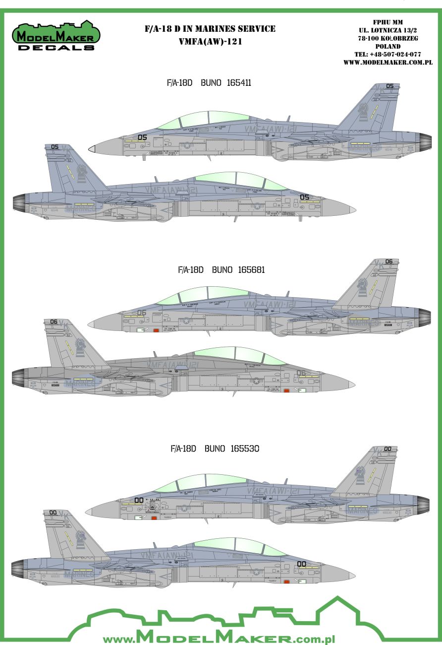 1:72 F/A-18D VMFA-121 Green Knights